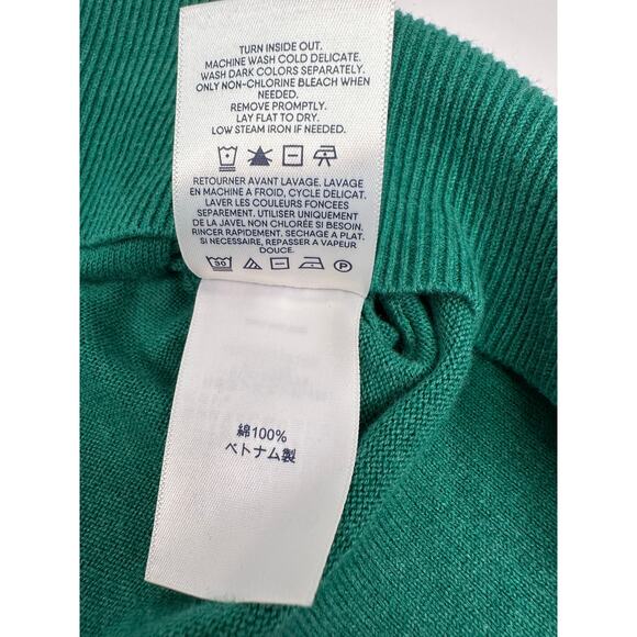 Lands’ End Women’s XL Emerald Green Open Front Long Cardigan Sweater - Picture 13 of 13